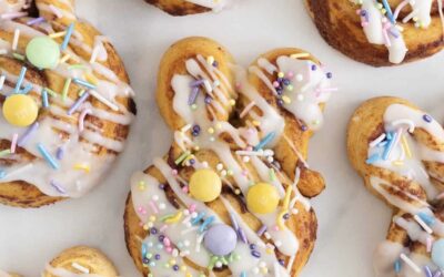 Recipe: Cinnamon Roll Easter Bunnies!