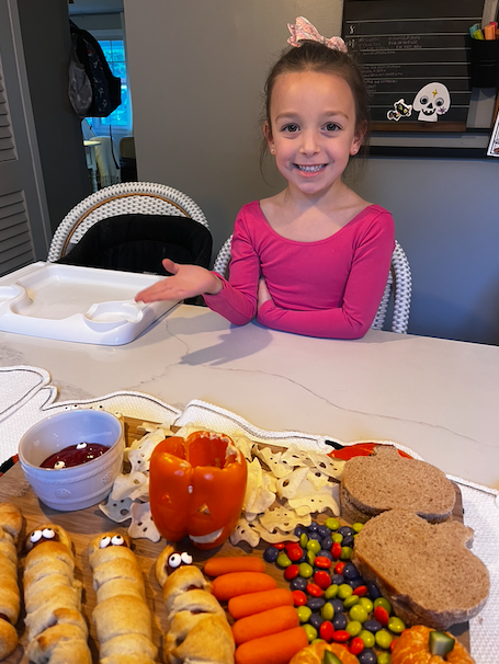halloween dinner board for kids