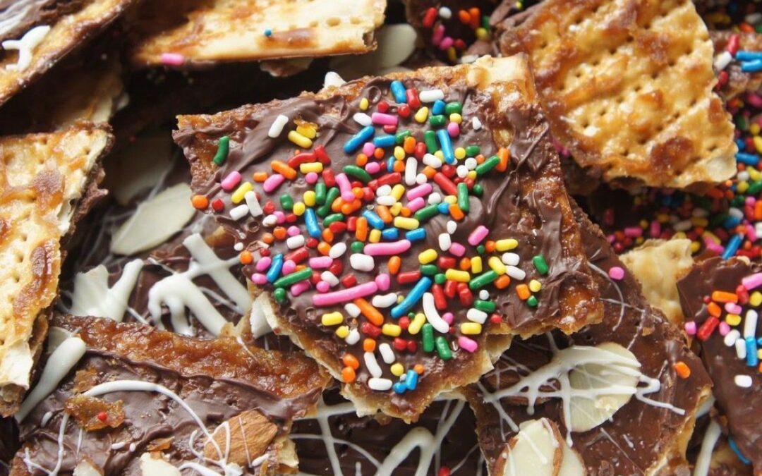 Sprinkle Matzah Toffee