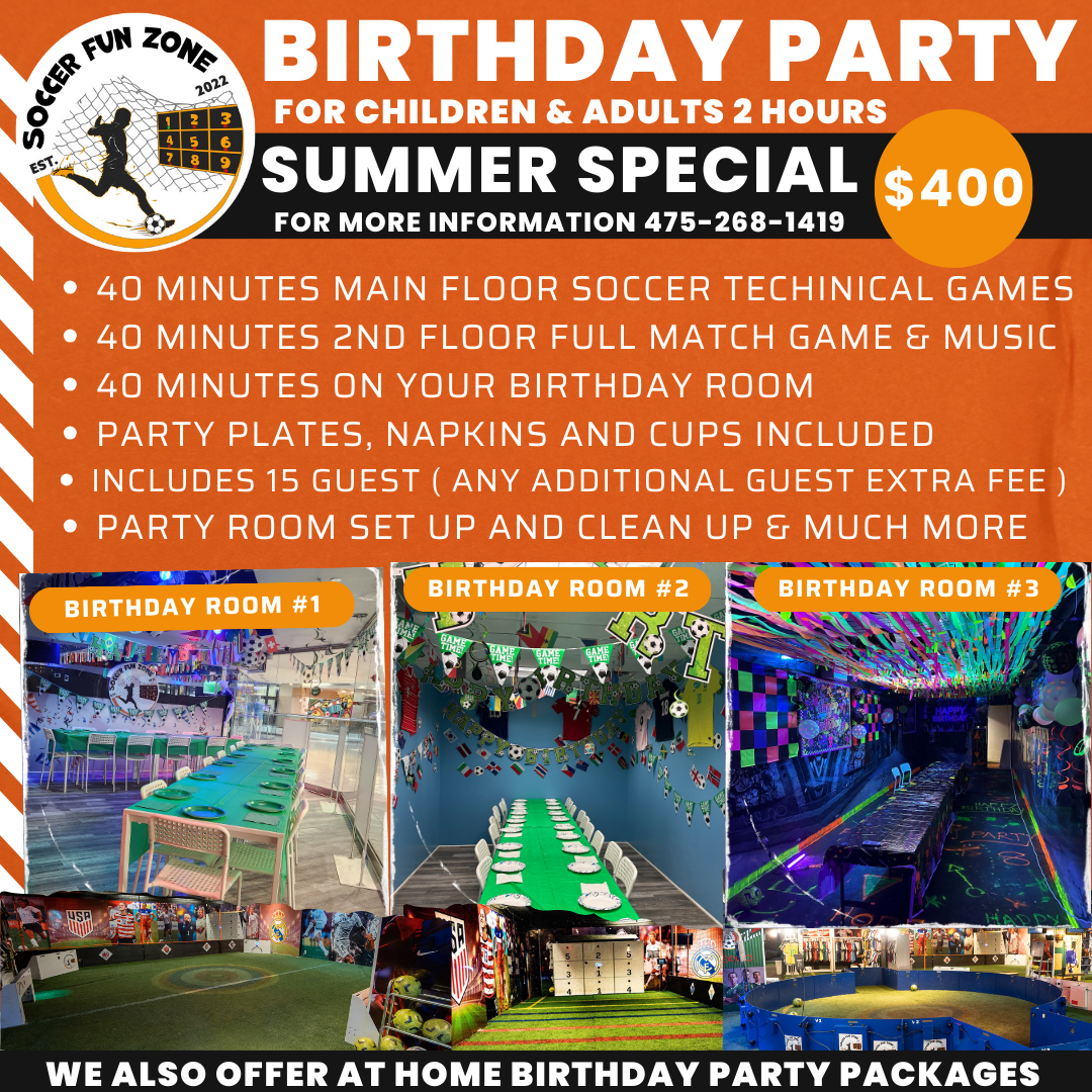 soccer fun birthday party