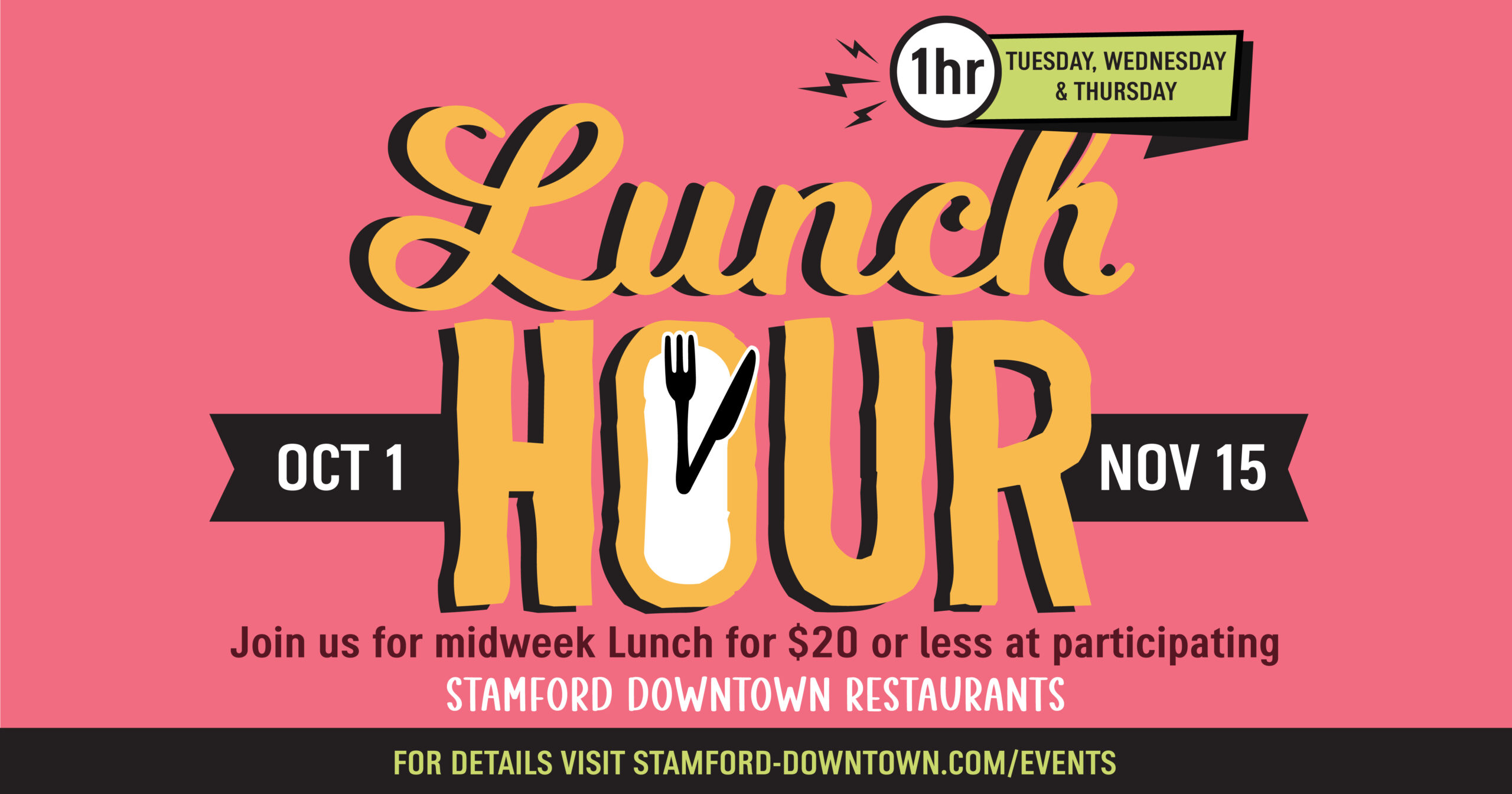 stamford downtown lunch hour