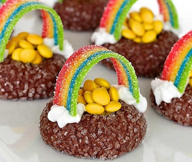 St. Patrick’s Day Pot of Gold Cookies from The BakerMama