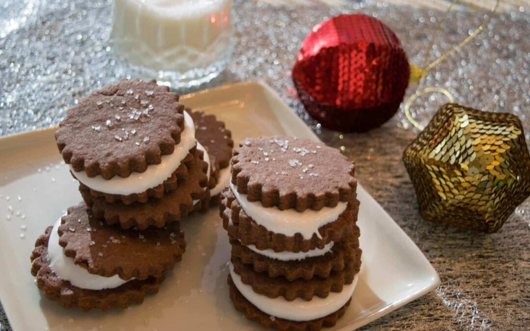 The Night Before Christmas Ice Cream Cookie Sandwiches!