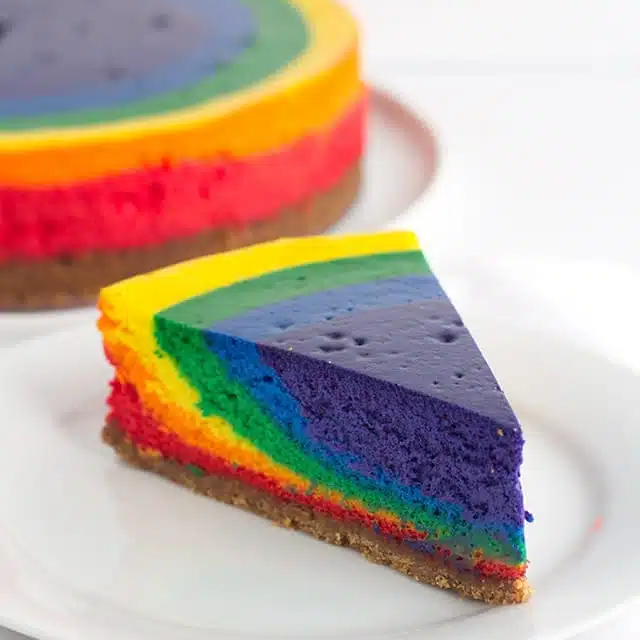 Rainbow Cheesecake for St. Patrick’s Day!