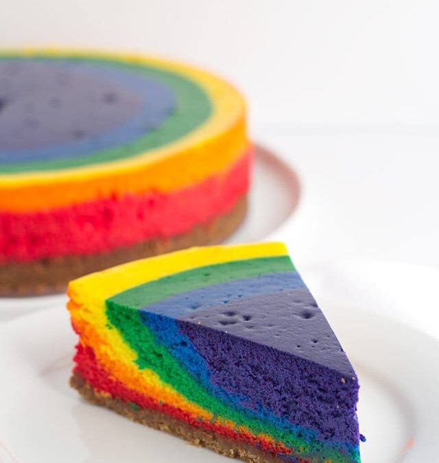 Rainbow Cheesecake for St. Patrick’s Day!