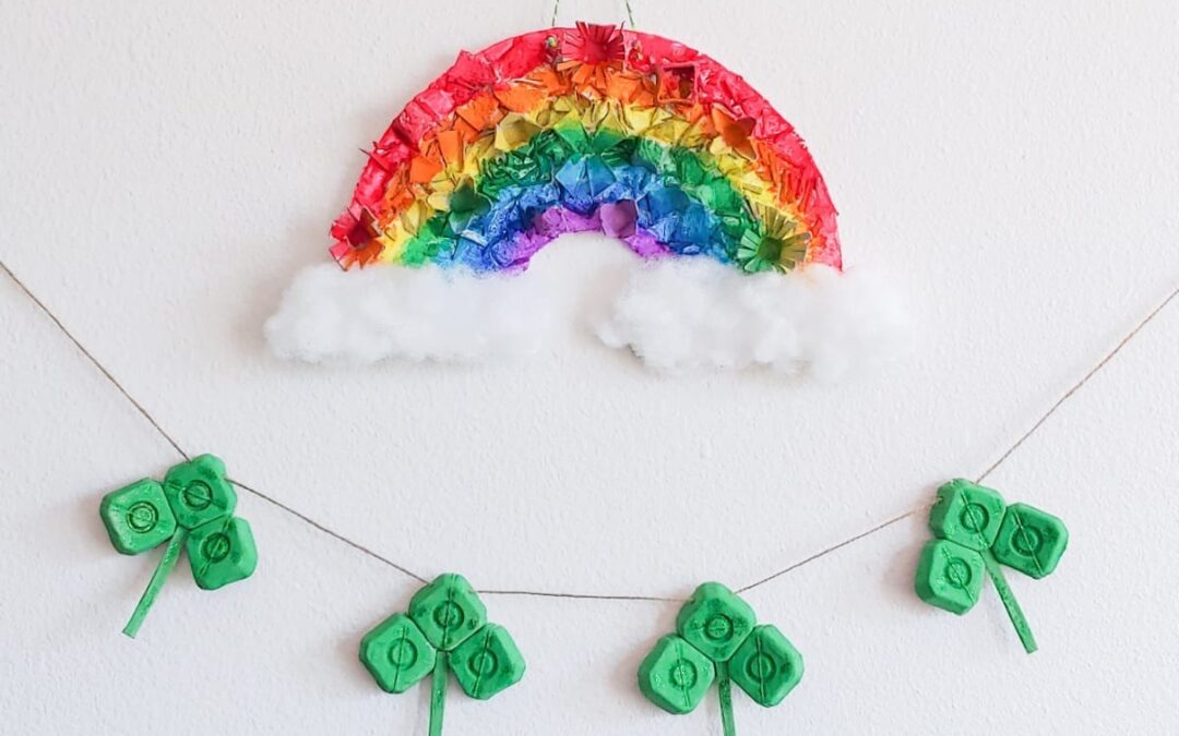 Recycled Rainbow Garland!