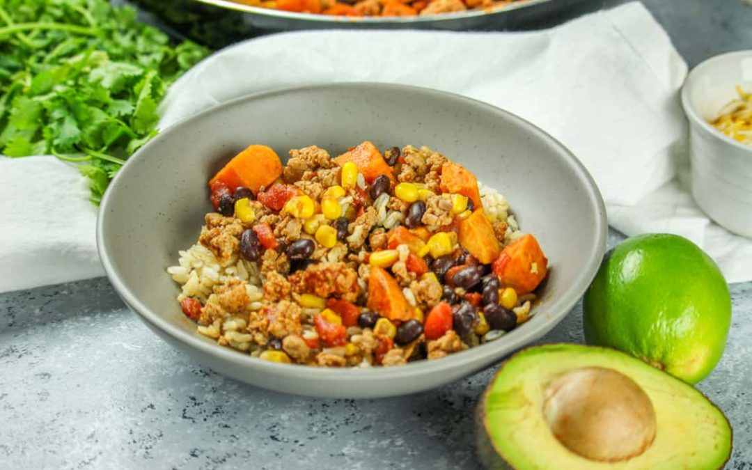 Turkey and Sweet Potato Rainbow Chili