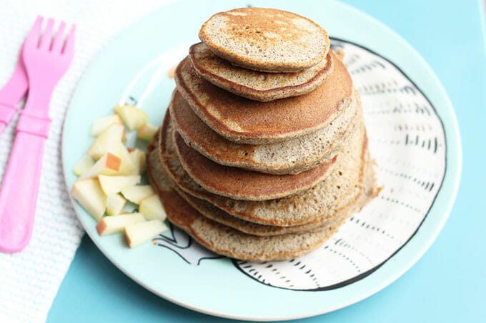 Fluffy Applesauce Pancakes