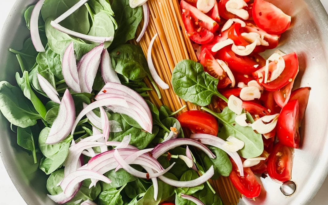 Easy Dinner: One-Pan Skillet Spaghetti!