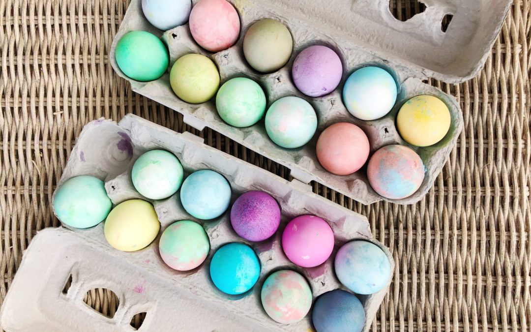 Easter Eggs Dyed With Whipped Cream!