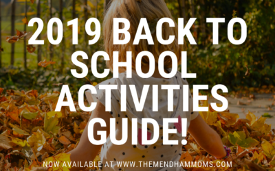 2019 Mendham Moms Back to School Activities Guide!