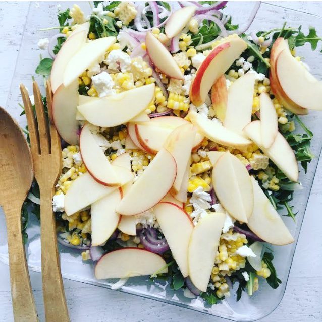 Arugula Corn Pear Salad