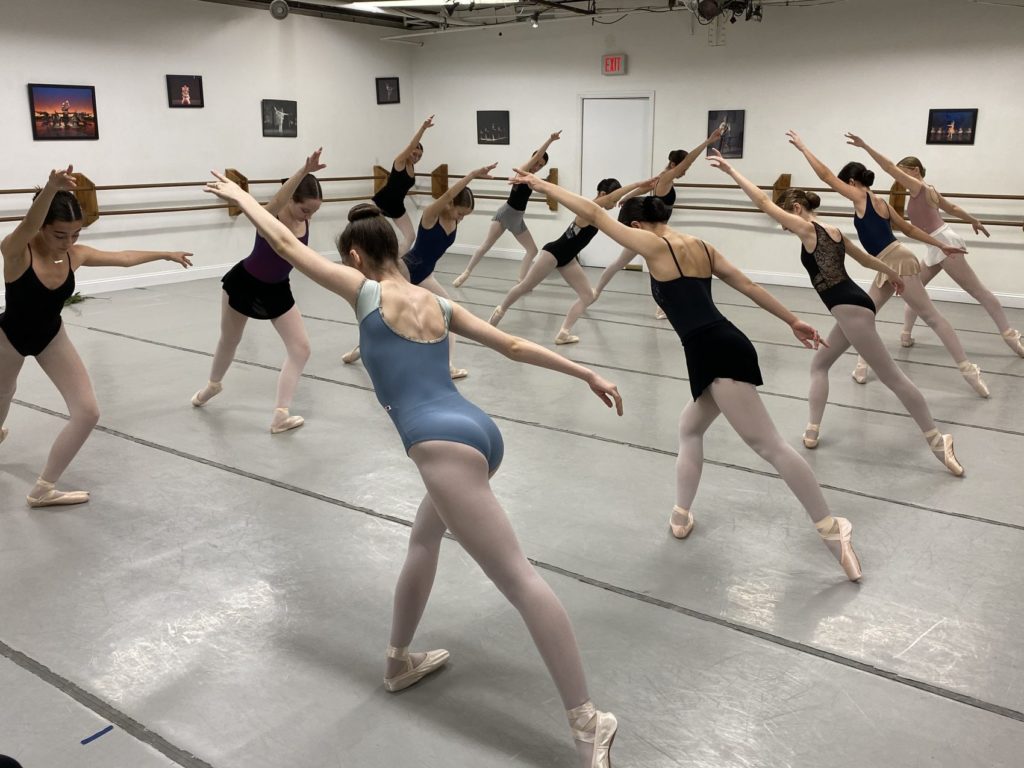 rehearsal of The Nutcracker