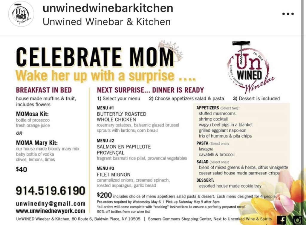 Mothers Day in Westchester Unwined