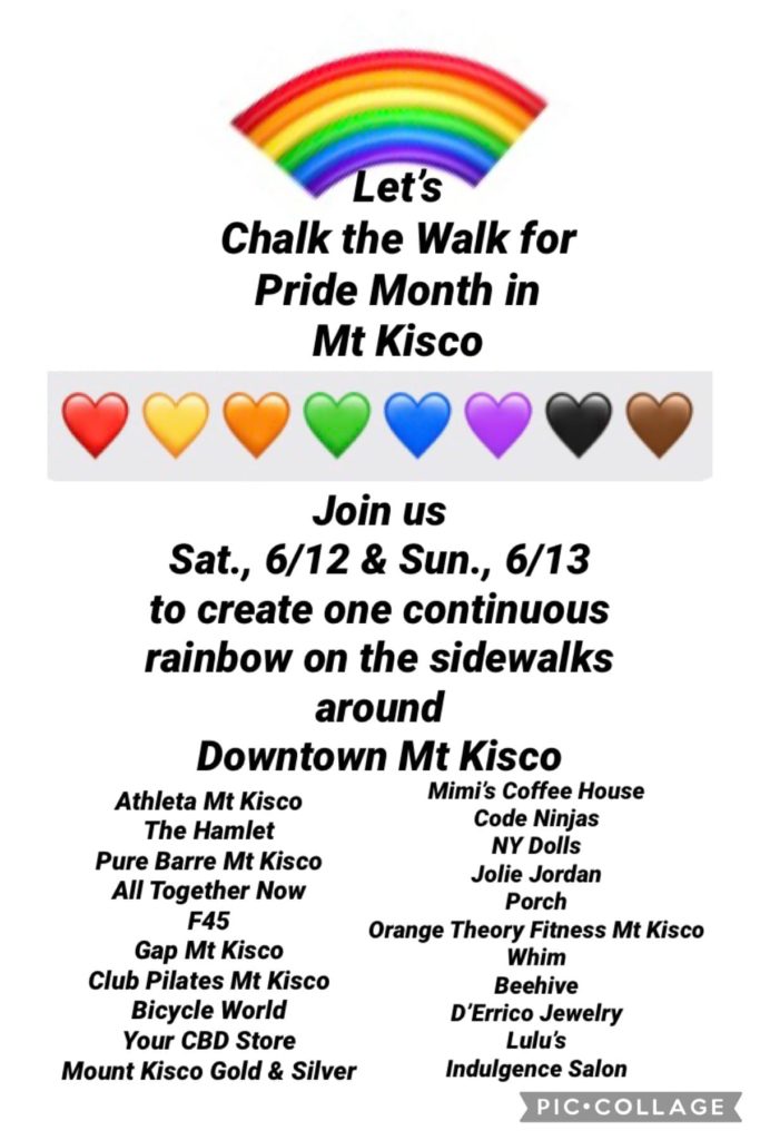 Chalk the Walk with Pride in Mount Kisco