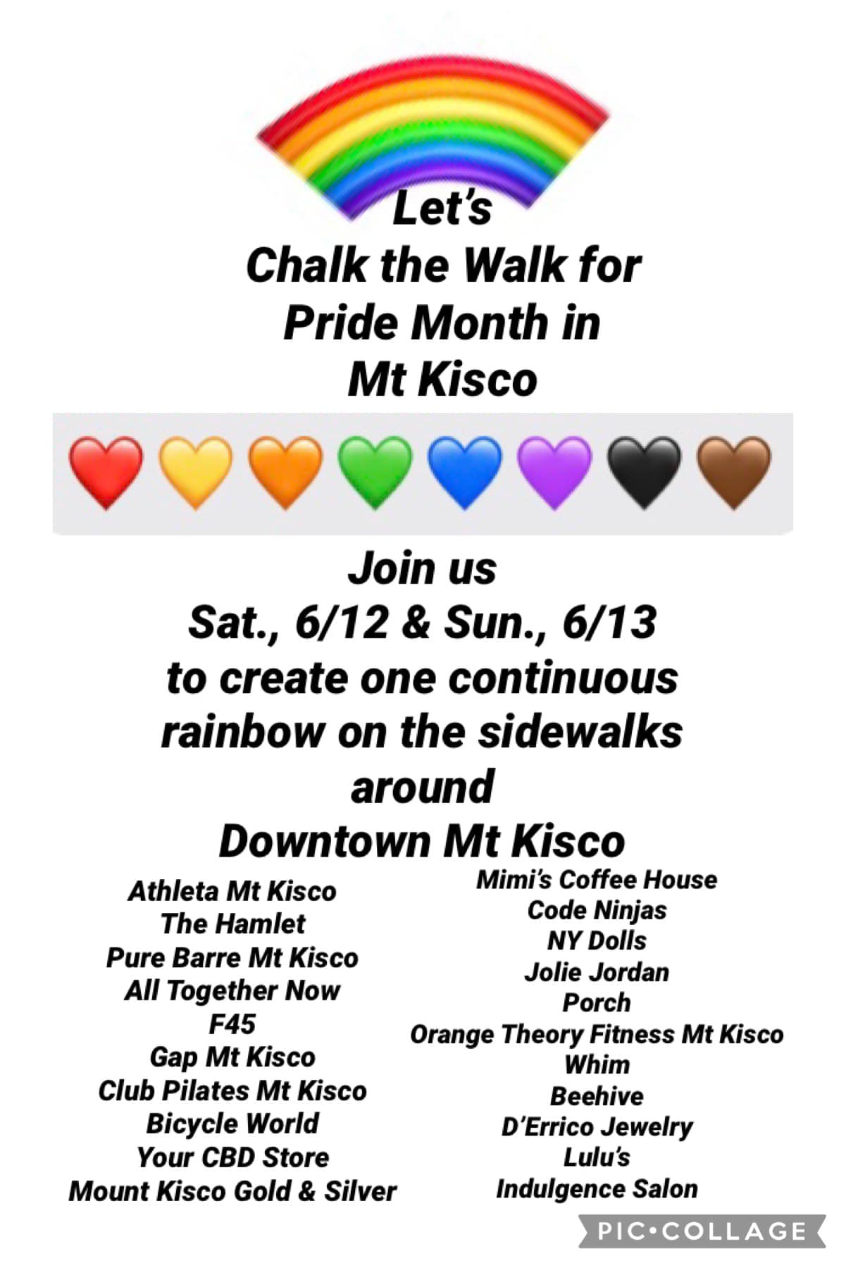 Chalk the Walk with Pride in Mount Kisco