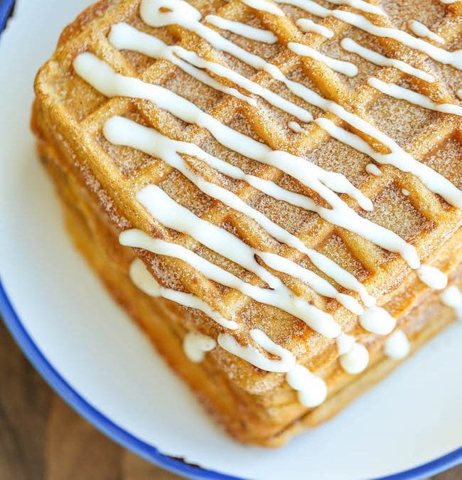 Pumpkin Churro Waffles