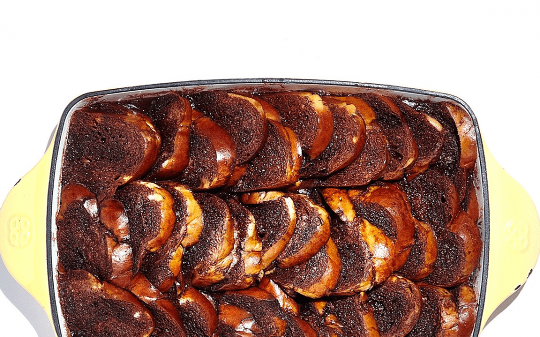 Dark Chocolate Bread Pudding