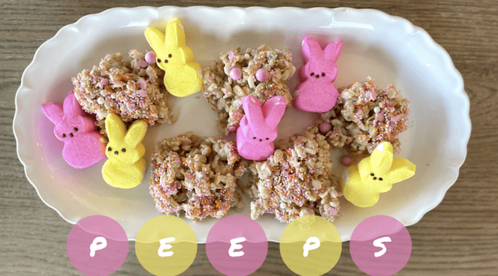 Easter Peep Rice Krispies