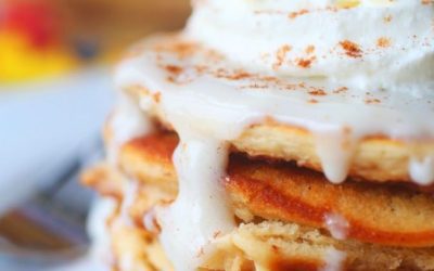 Recipe: Maple & Cinnamon Roll Pancakes!