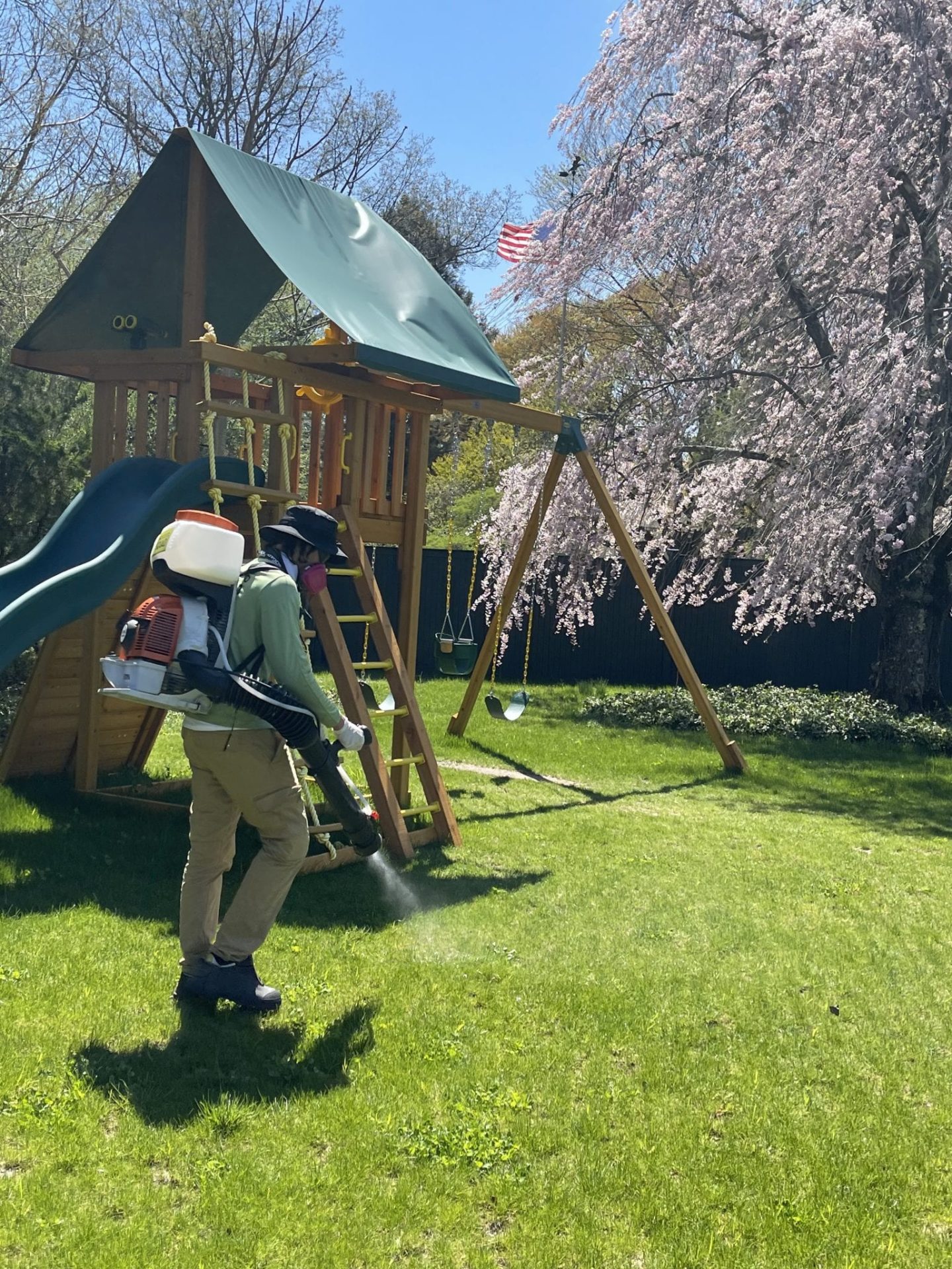 spraying for ticks