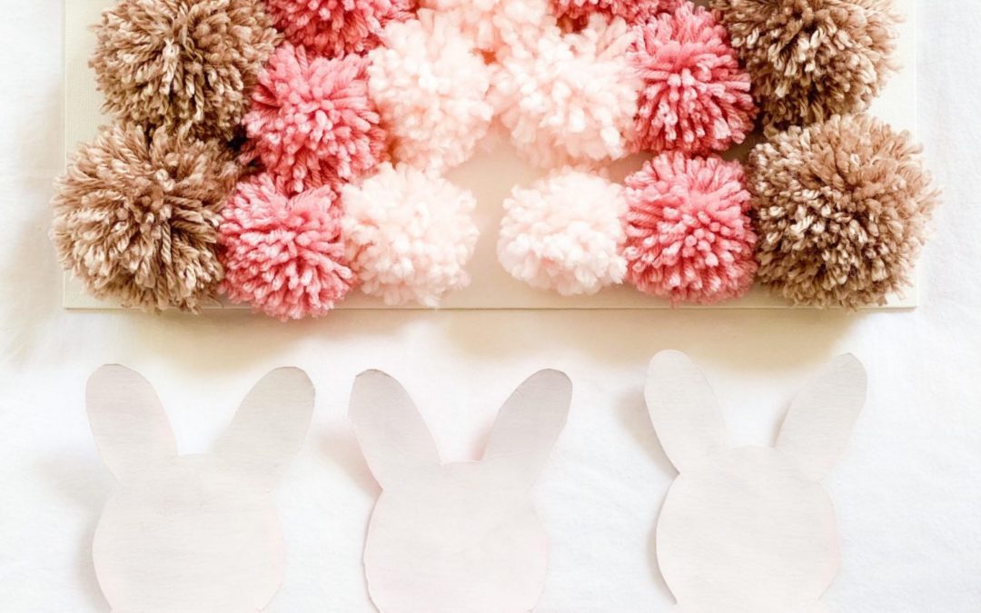 Easter Bunny Pom Pom Art Project!