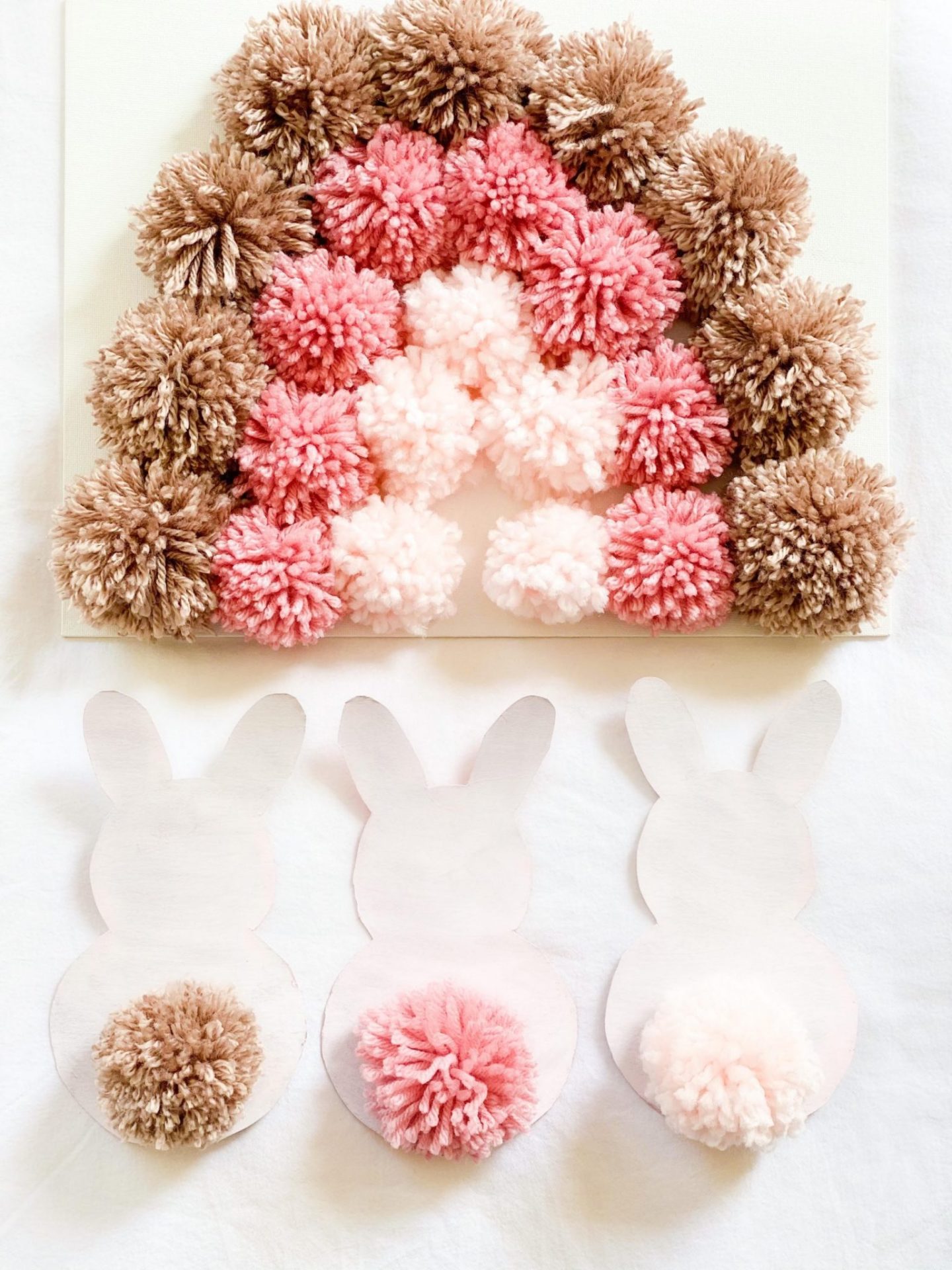 Easter Bunny Pom Pom Art Project!