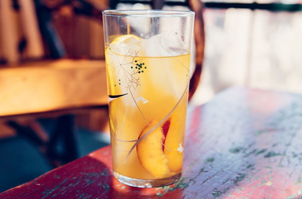 Recipe: Grilled Peach & Bourbon Smash!