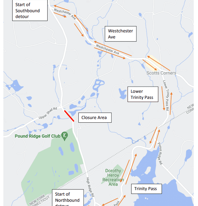 Portion of High Ridge Road Closed Beginning December 14, 2021!