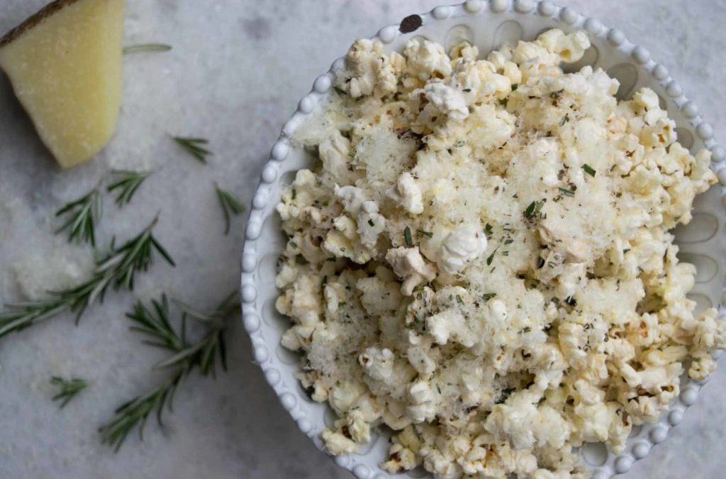 Recipe: Rosemary, Garlic, Parmesean Popcorn!