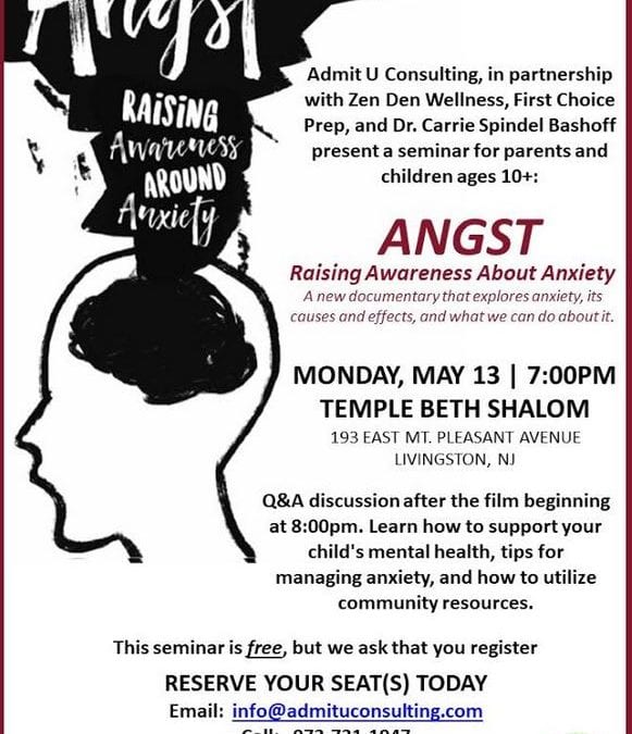 Angst – Raising awareness around Anxiety