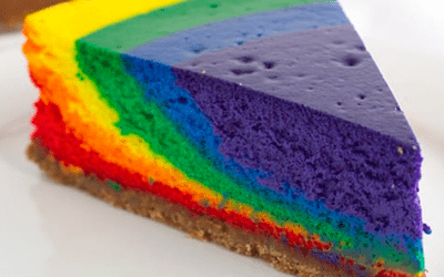 Rainbow Cheesecake!
