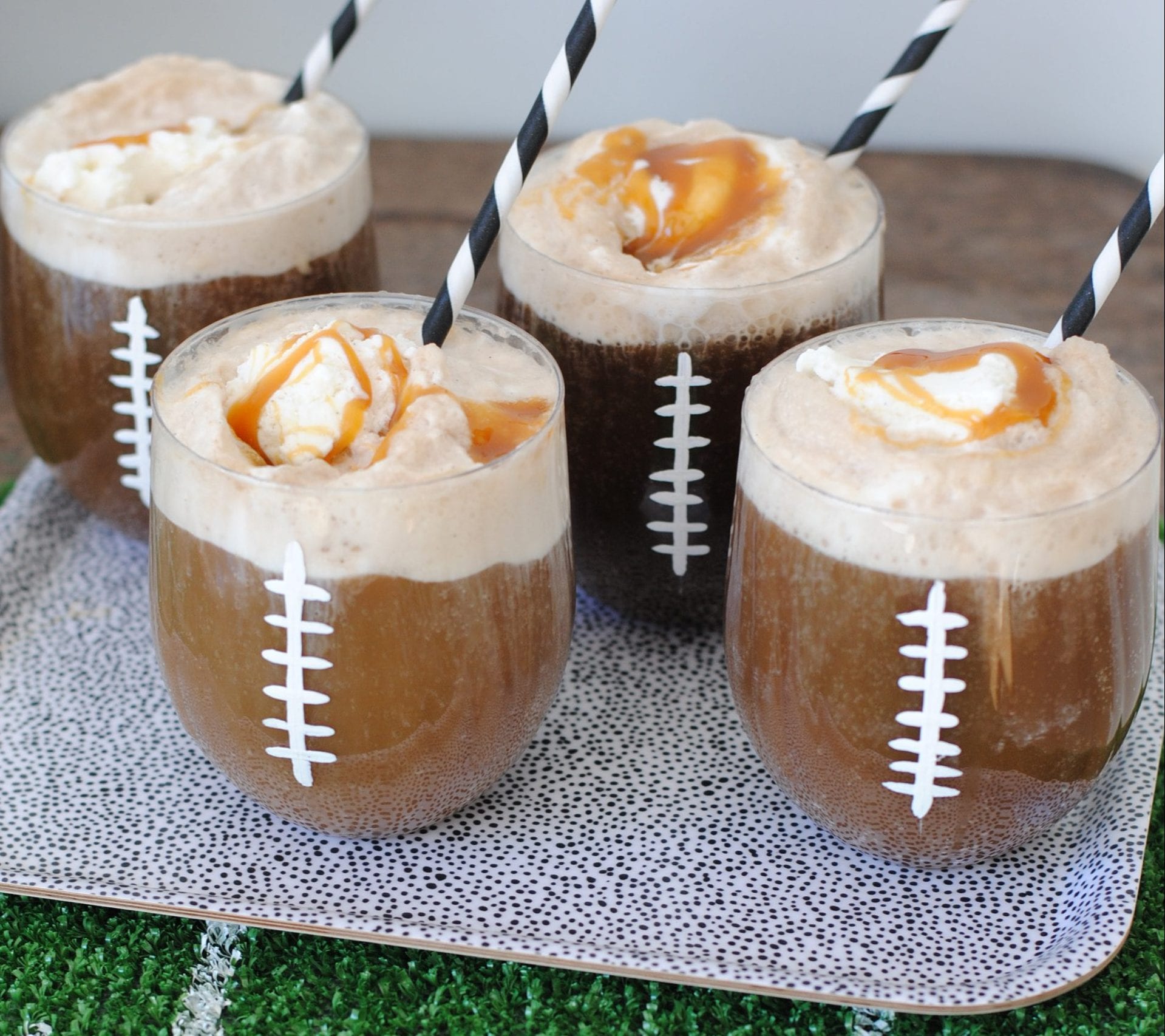 A Super Bowl Spin on Root Beer Floats