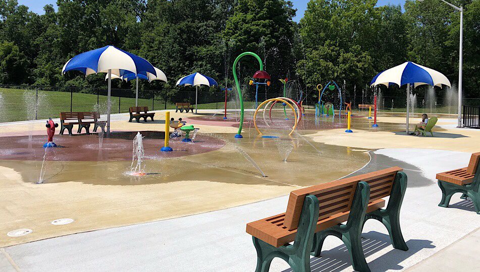 The Splash Pad and Pool at Colonie Mohawk River Park