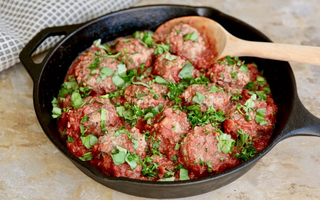Whole30 Meatballs in Marinara Sauce