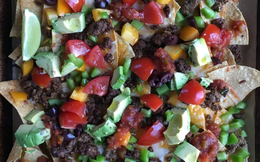 Loaded Sheet Pan Nachos from Hip Foodie Mom!