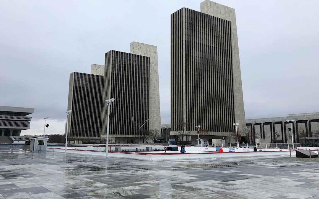 The Empire State Plaza Ice Rink